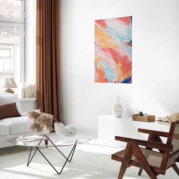 Poster - Colorful Harmony - dynamic color transitions in pastel tones