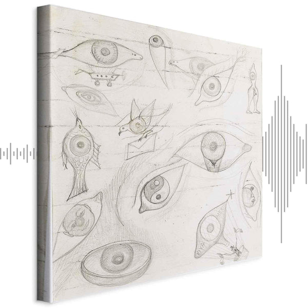 Quadro - Frida Kahlo – Drawing of Eyes