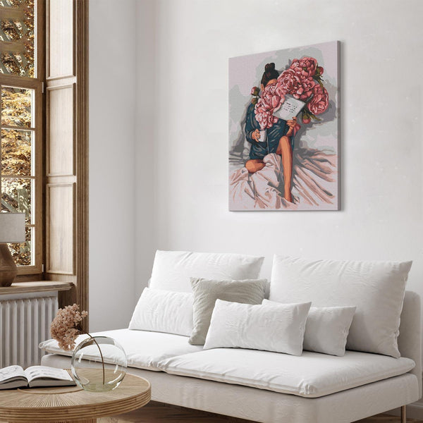 Quadro fai da te - Peony stories