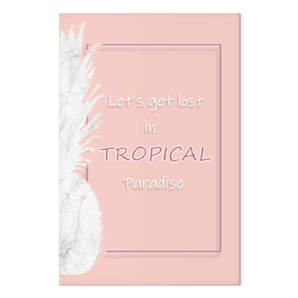 Quadro - Let's Get Lost in Tropical Paradise (1 Part) Vertical