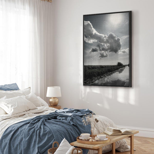 Quadro - Sun Over Clouds (1-part) - Sky Reflection in Water Field