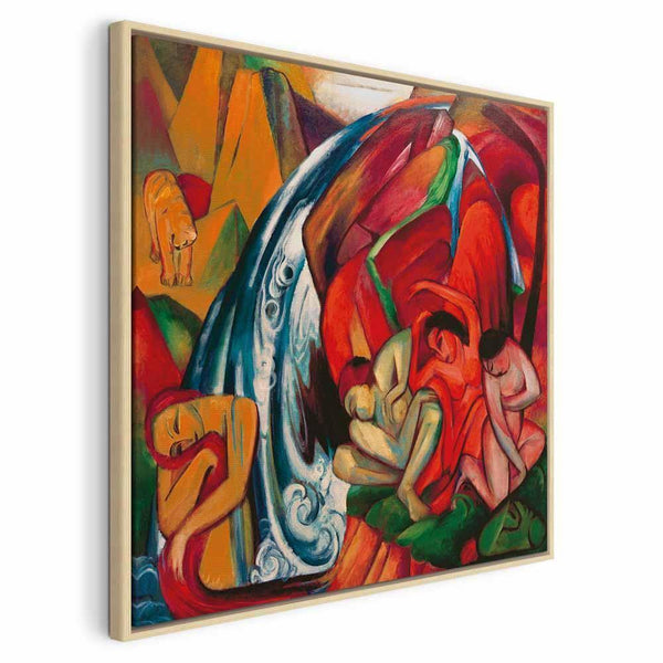 Quadro - Franz Marc – The waterfall (Women under a waterfall)