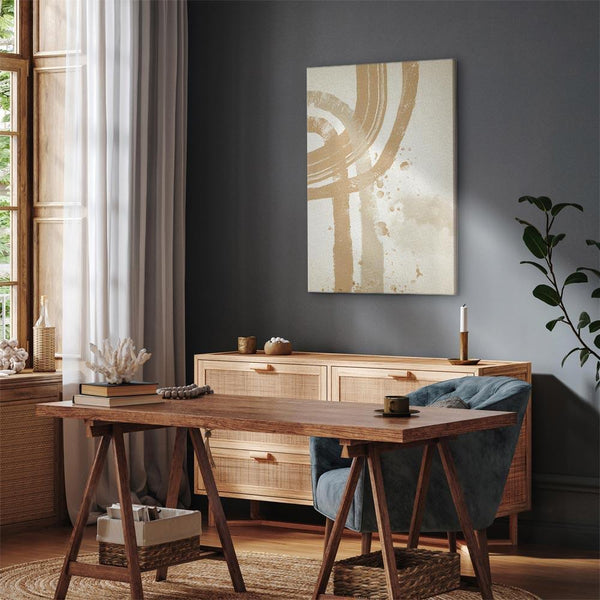 Quadro - Beige Minimalism (1 Part) Vertical