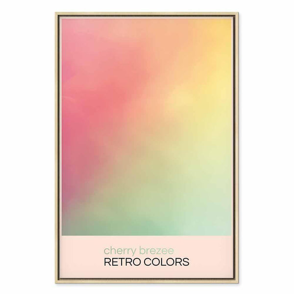Quadro - Cherry Breeze - Pastel Gradient in Delicate Retro Colors
