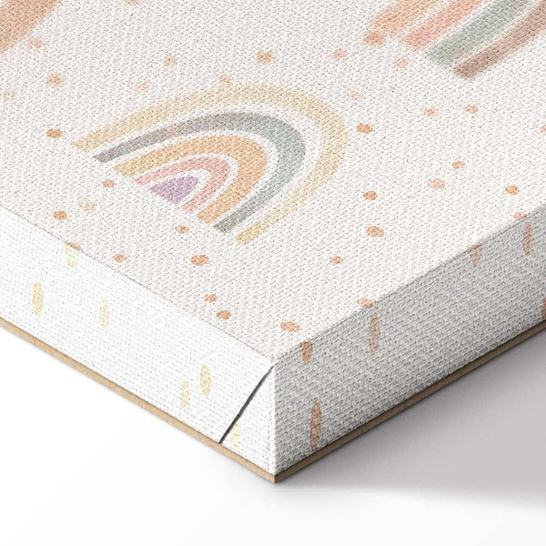 Quadro - Spring - Pastel Rainbows with Hearts on a Rainy Day