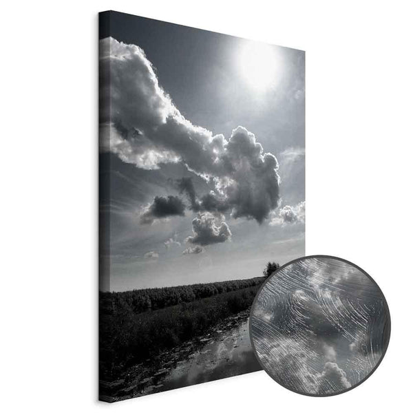 Quadro - Sun Over Clouds (1-part) - Sky Reflection in Water Field