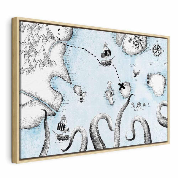 Quadro - Treasure Map (1 Part) Wide