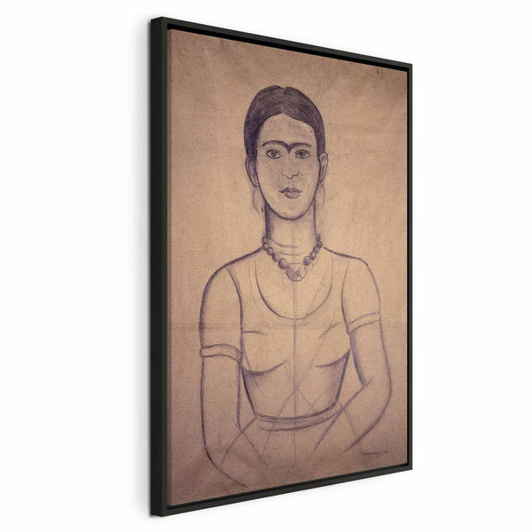 Quadro - Frida Kahlo – Self-Portrait, 1929 (charcoal drawing)