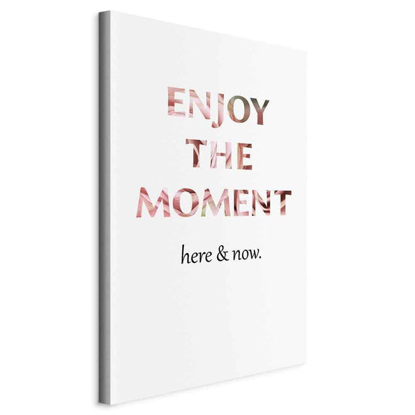 Quadro - Unique Moment (1-part) - English Text on White Background