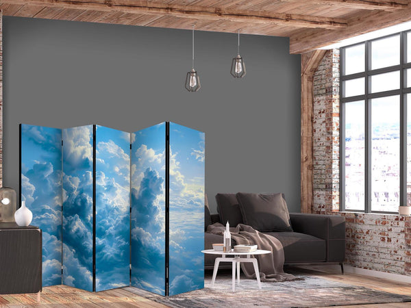 Paravento - Ocean in the Air: Undulating Clouds Reflecting Morning Light