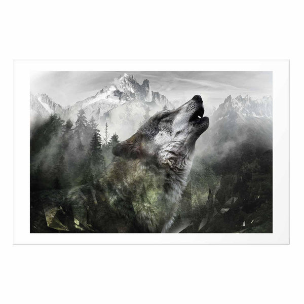 Poster - Howling Wolf