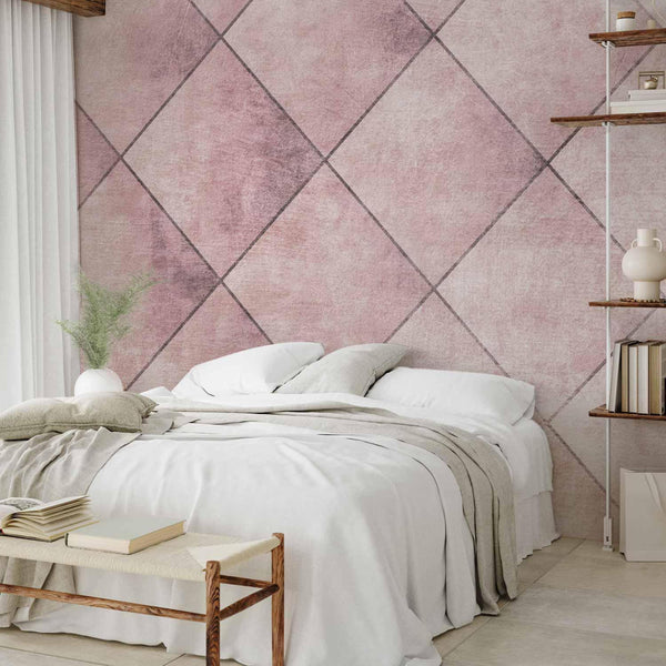 Carta da parati - Perfect cuts - uniform geometric pattern in tiled pattern with pattern