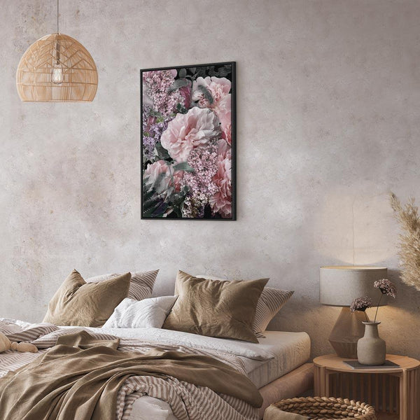 Quadro - Among Flowers (1-part) - Blooming Plants in Nature's Colors