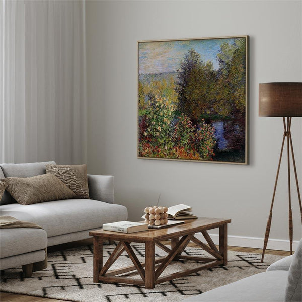 Quadro - Claude Monet – Coin de jardin à Montgeron