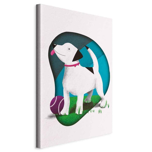 Quadro - Dog and Ball (1 Part) Vertical