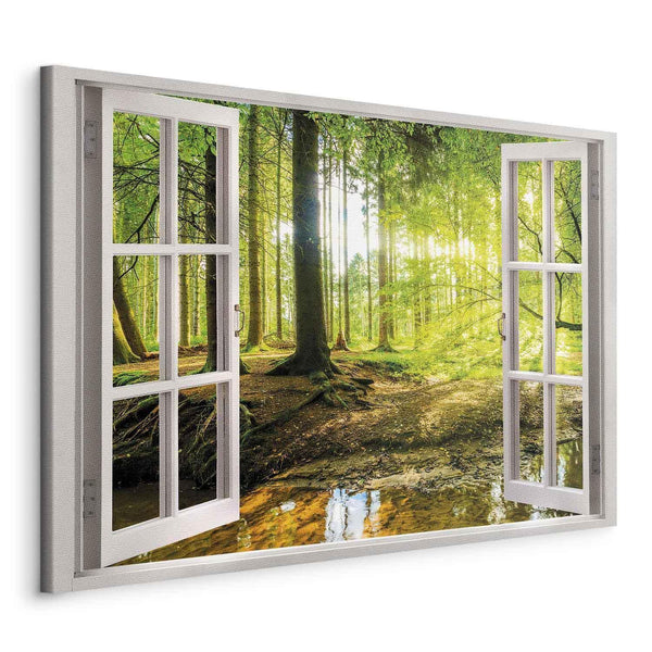 Quadro - Window: View on Forest