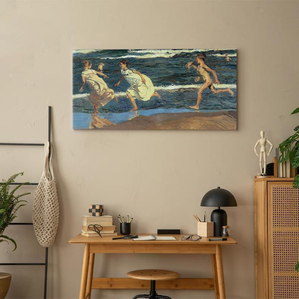 Quadro - Joaquín Sorolla y Bastida – Running along the Beach