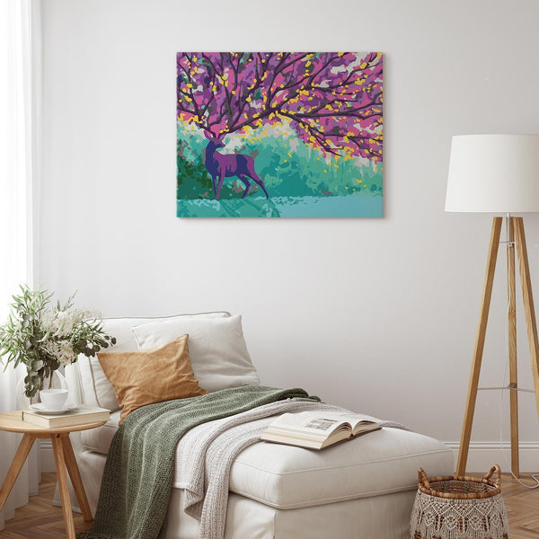 Quadro fai da te - Purple Deer