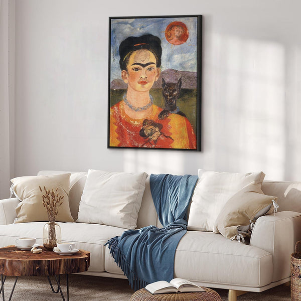 Quadro - Frida Kahlo – Self-Portrait with Diego on My Breast