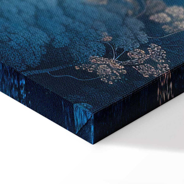 Quadro - Landscape with Trees in Illustrative Style Fairy-Tale Blue Forest