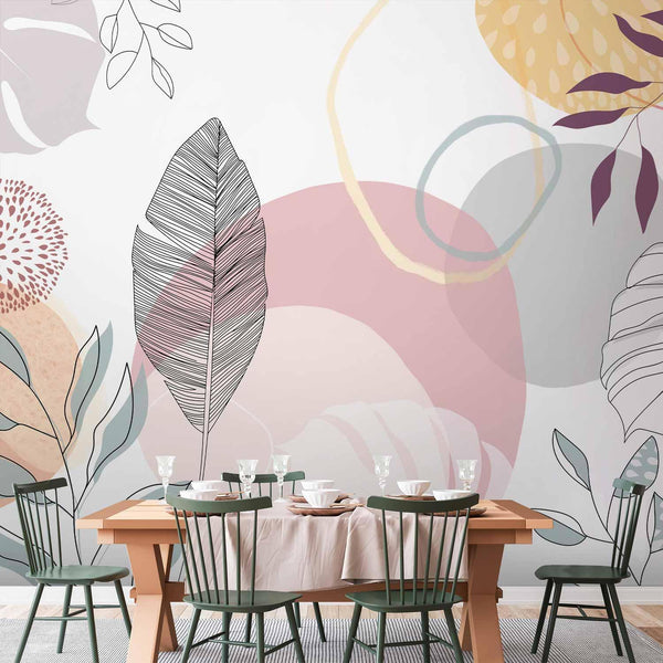 Carta da parati - Vegetable Line Art