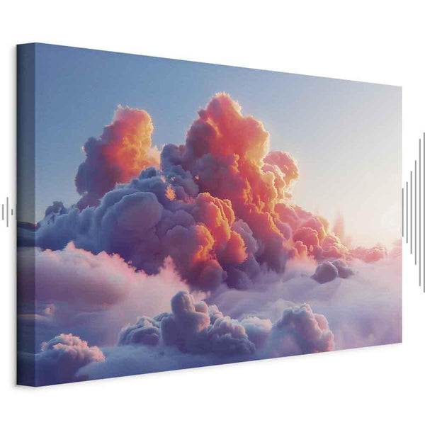 Quadro - Twilight Spectacle: Clouds in Shades of Pink and Violet