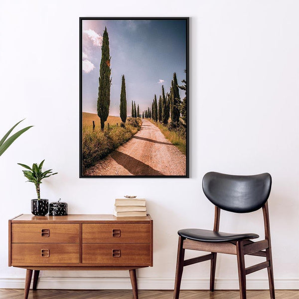 Quadro - Italian cypresses (1 Part) Vertical