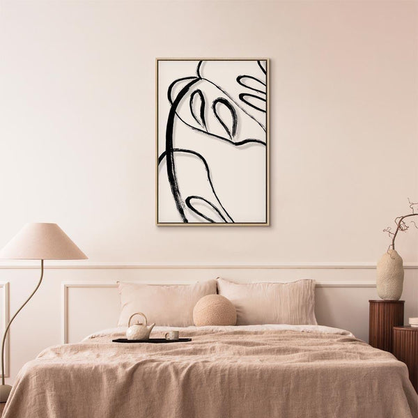Quadro - White Monstera (1 Part) Vertical