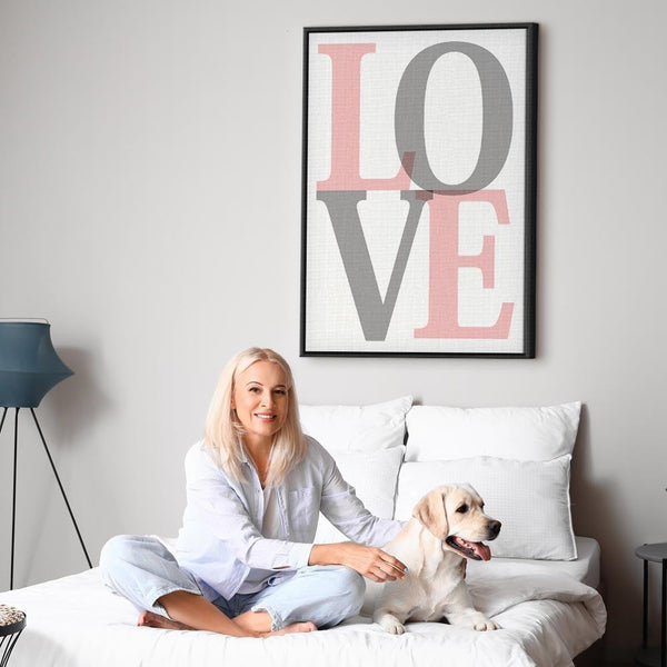 Quadro - Grey Love (1 Part) Vertical
