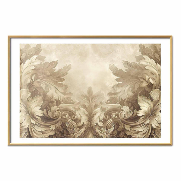 Poster - Carved Ornaments in Sepia Shades