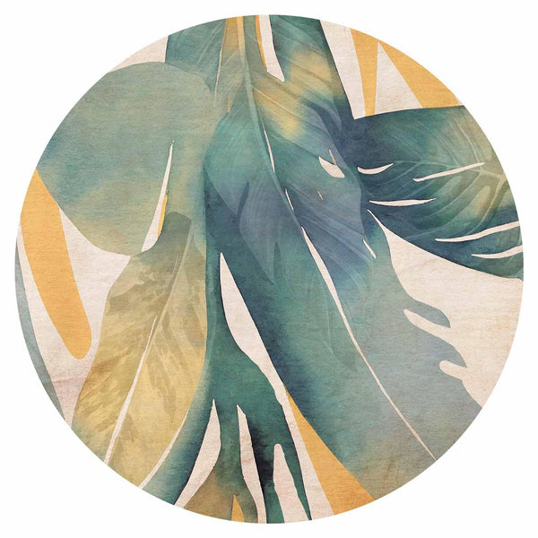 Carta da parati rotonda - Watercolour tropics