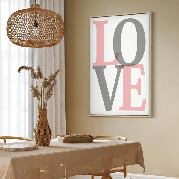 Quadro - Grey Love (1 Part) Vertical