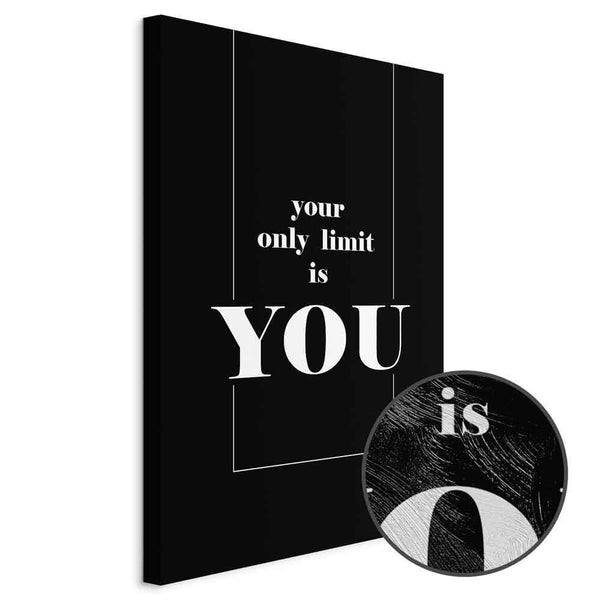 Quadro - Key to Success (1-part) - Black and White English Inscriptions
