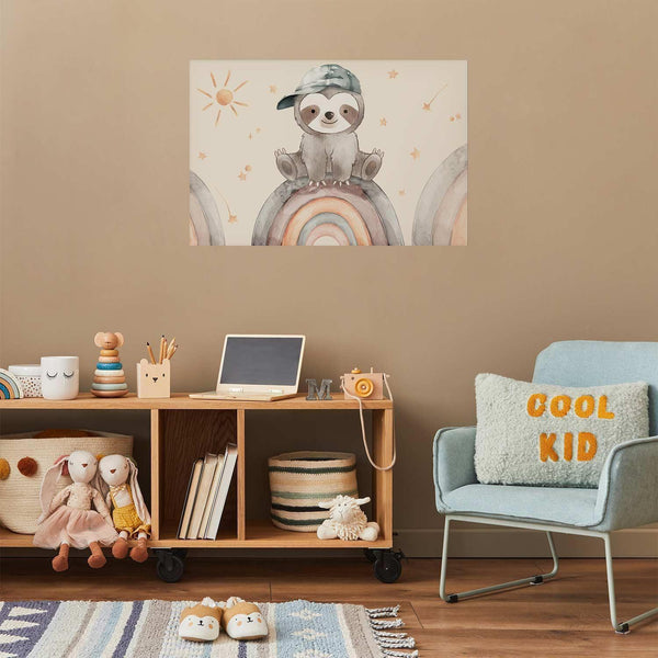 Poster - Little Animal Among Stars and Rainbows