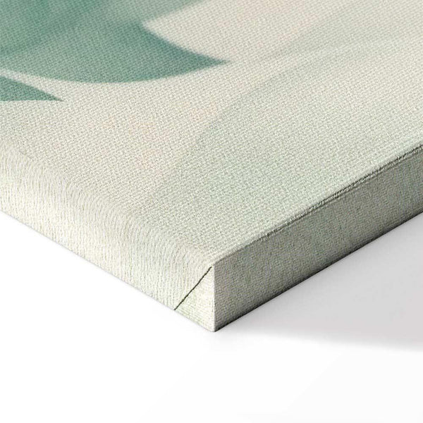 Quadro - Watercolor Botanical Motif Delicate Green-Beige Leaves