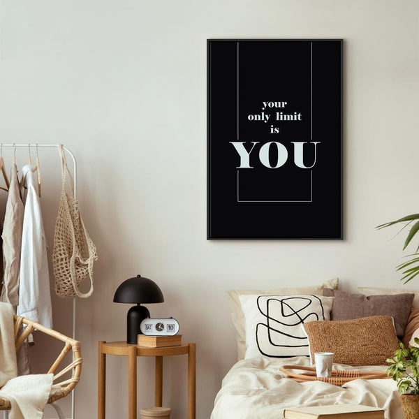 Quadro - Key to Success (1-part) - Black and White English Inscriptions
