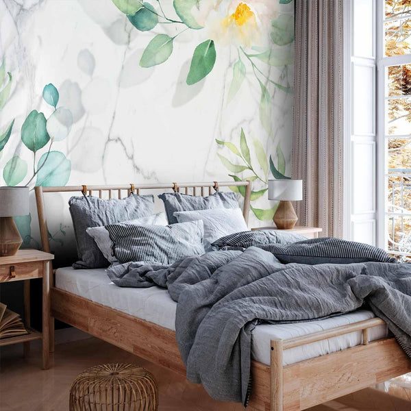 Carta da parati - Flowery Marble