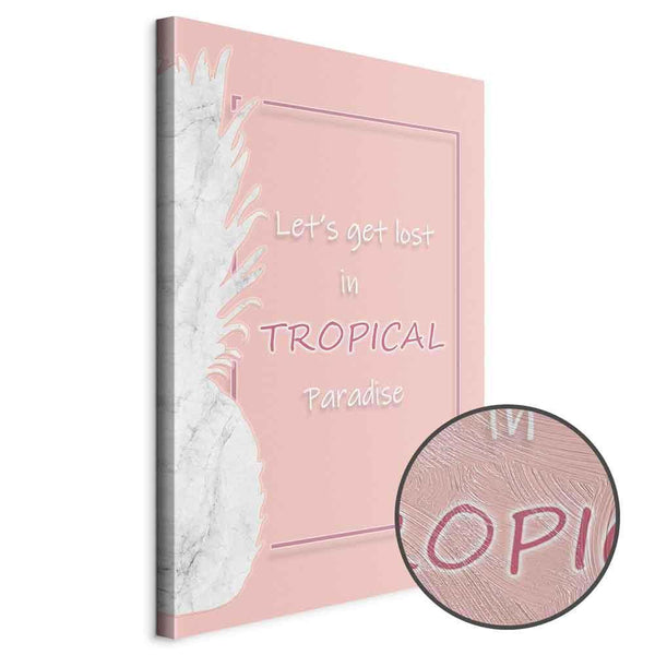 Quadro - Let's Get Lost in Tropical Paradise (1 Part) Vertical