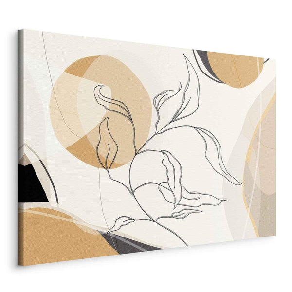 Quadro - Landscape with a leaf