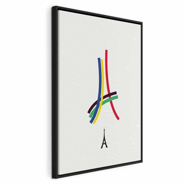Quadro - Eiffel Tower - Colorful Graphics - Abstraction