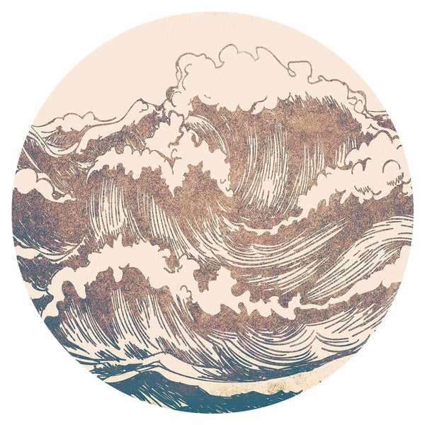 Carta da parati rotonda - Giant waves
