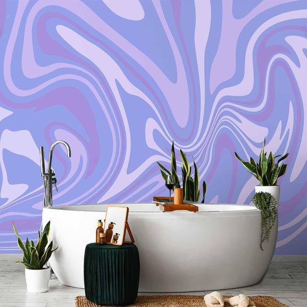 Carta da parati - Purple Composition - Abstract Background in Violet-Purple-Lavender Hues