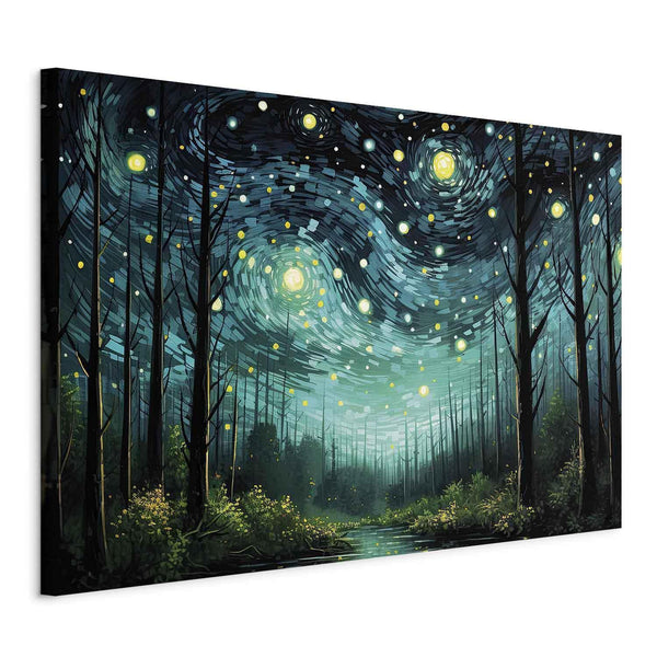 Quadro XXL - Starry night - a modern version of Van Gogh's night sky