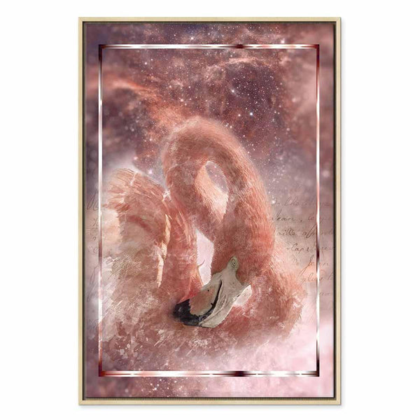 Quadro - Space Flamingo (1 Part) Vertical