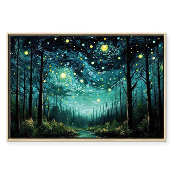 Quadro - Starry night - a contemporary version of Van Gogh's night sky