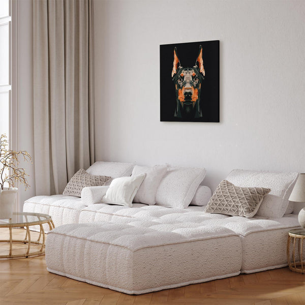 Quadro fai da te - Focused Doberman