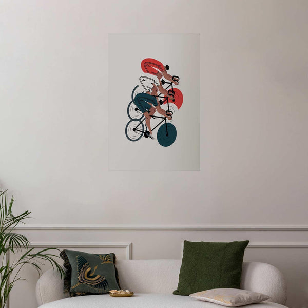 Poster - Olympics - Cycling Race
