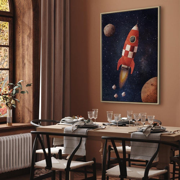 Quadro - Into the Unknown by Rocket (1 Part) Vertical