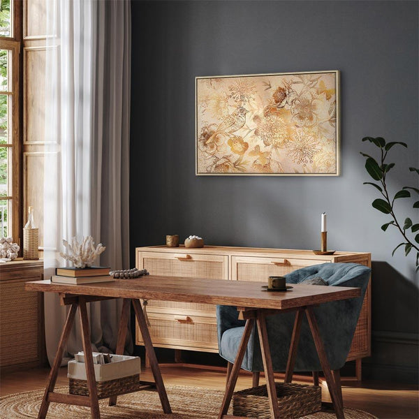 Quadro - Golden Mosaic of Nature (1 Part) Wide