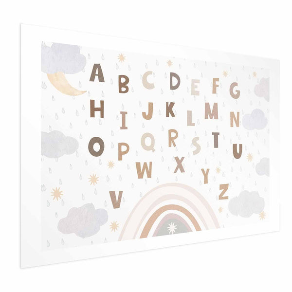 Poster - Letters in Muted Colors